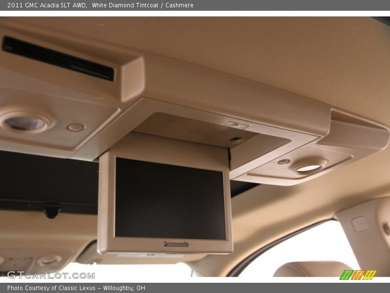 White Diamond Tintcoat / Cashmere 2011 GMC Acadia SLT AWD