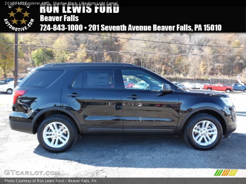 Shadow Black / Medium Light Camel 2016 Ford Explorer 4WD