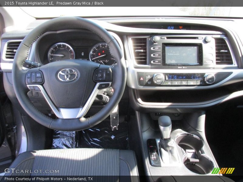 Predawn Gray Mica / Black 2015 Toyota Highlander LE