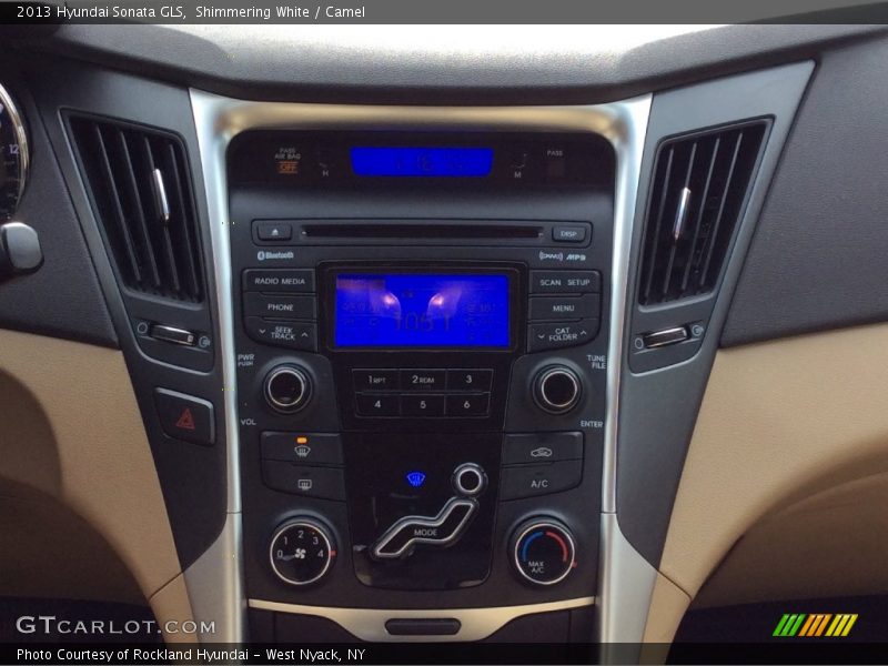 Shimmering White / Camel 2013 Hyundai Sonata GLS