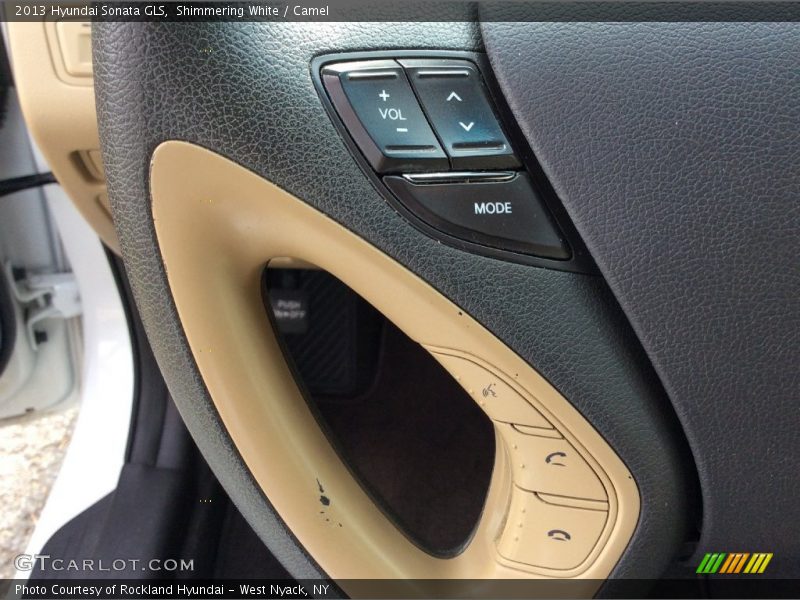 Shimmering White / Camel 2013 Hyundai Sonata GLS