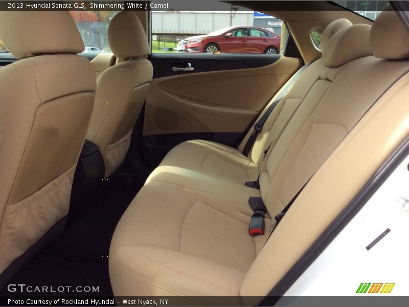 Shimmering White / Camel 2013 Hyundai Sonata GLS