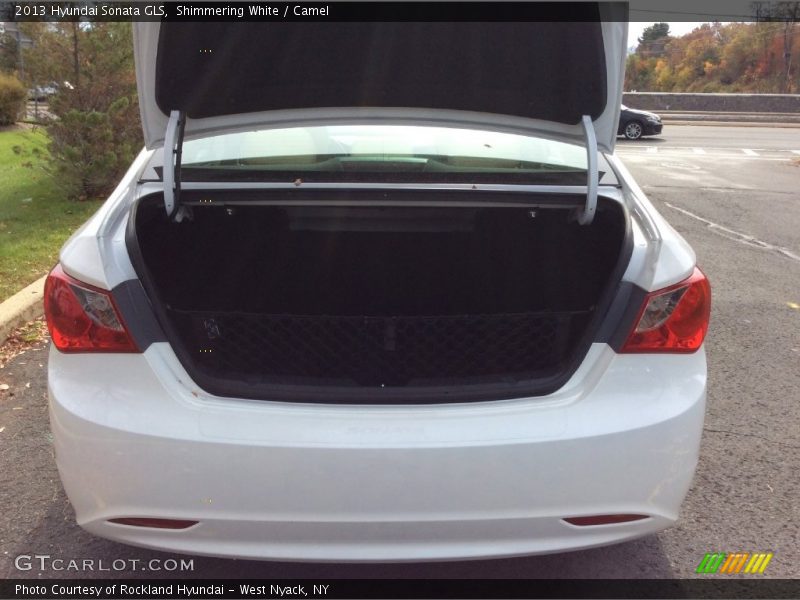 Shimmering White / Camel 2013 Hyundai Sonata GLS