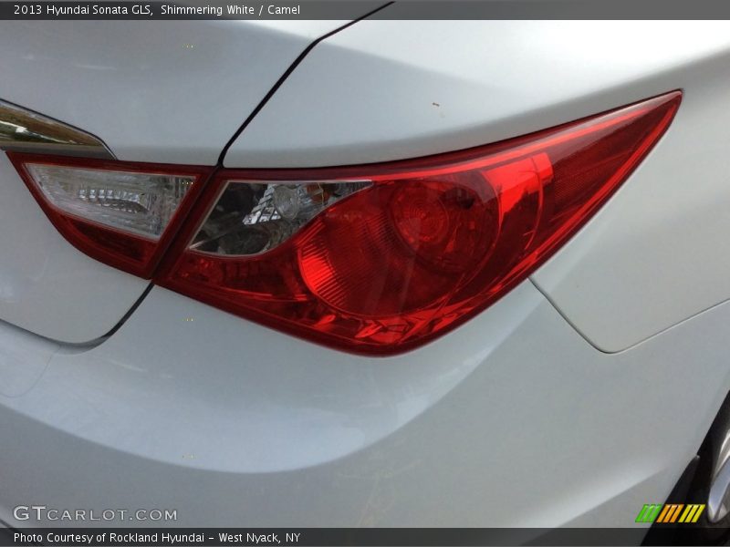 Shimmering White / Camel 2013 Hyundai Sonata GLS