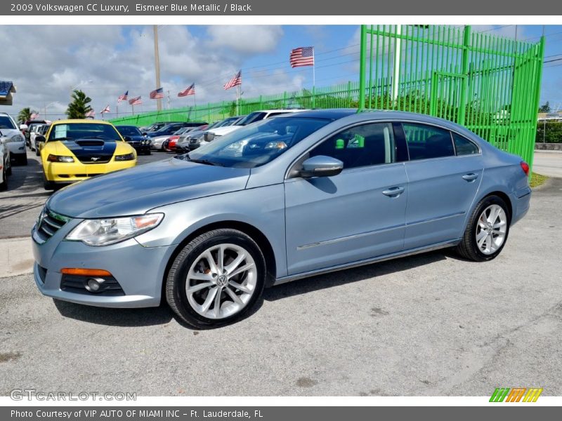 Eismeer Blue Metallic / Black 2009 Volkswagen CC Luxury