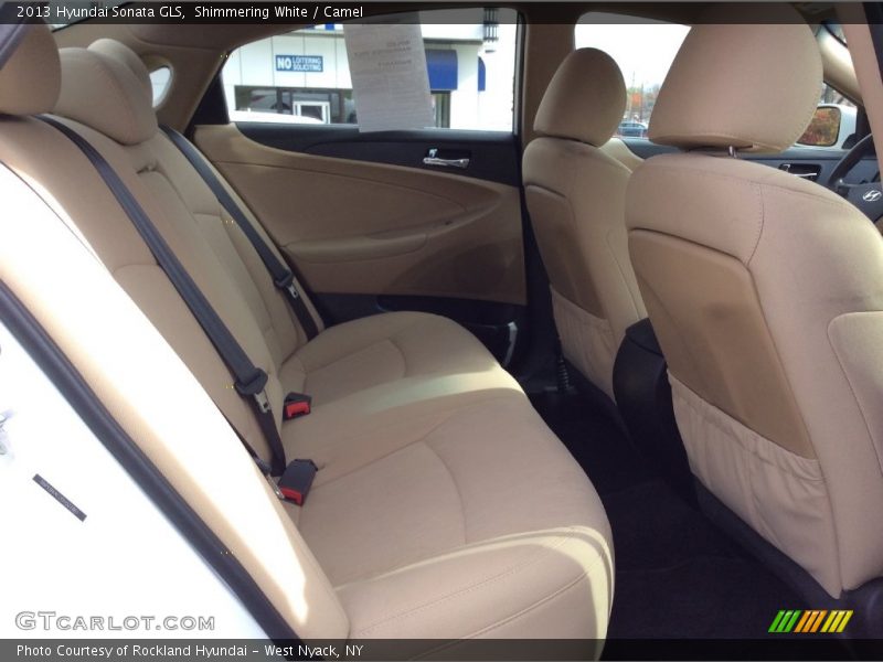 Shimmering White / Camel 2013 Hyundai Sonata GLS