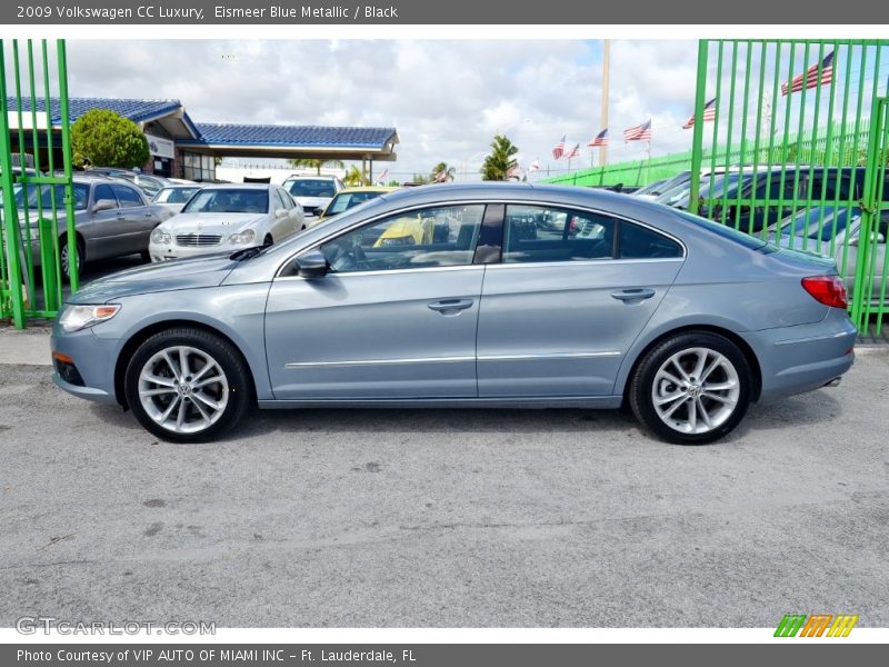 Eismeer Blue Metallic / Black 2009 Volkswagen CC Luxury