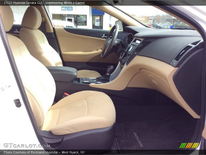 Shimmering White / Camel 2013 Hyundai Sonata GLS