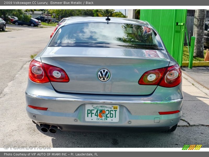 Eismeer Blue Metallic / Black 2009 Volkswagen CC Luxury