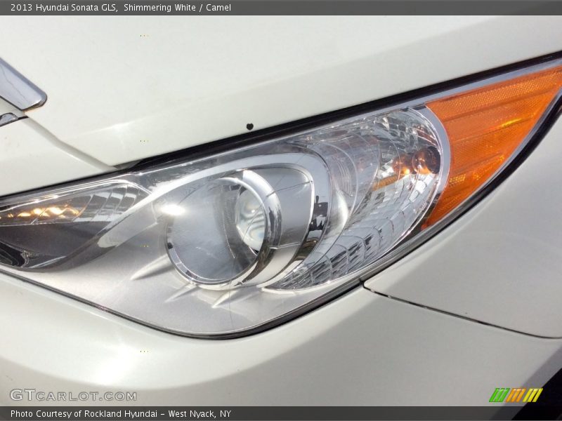 Shimmering White / Camel 2013 Hyundai Sonata GLS