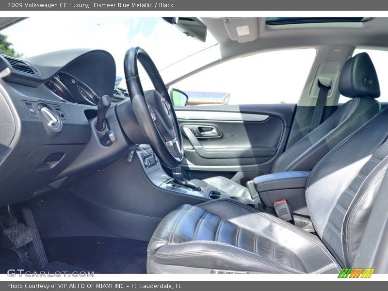 Eismeer Blue Metallic / Black 2009 Volkswagen CC Luxury
