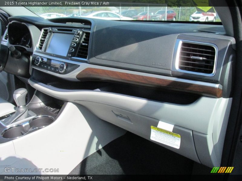 Predawn Gray Mica / Ash 2015 Toyota Highlander Limited