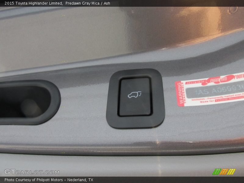Predawn Gray Mica / Ash 2015 Toyota Highlander Limited