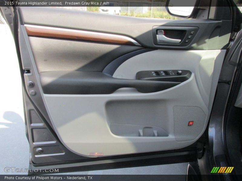 Predawn Gray Mica / Ash 2015 Toyota Highlander Limited