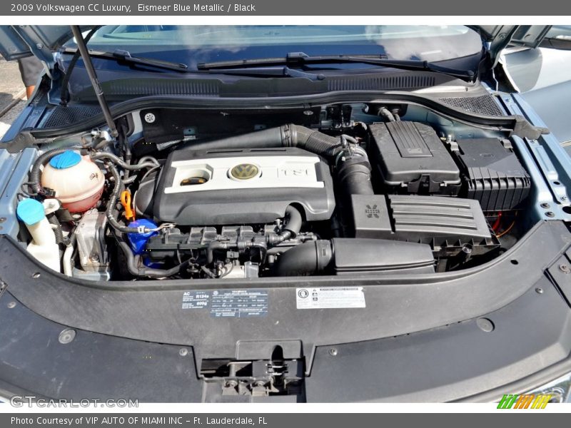 Eismeer Blue Metallic / Black 2009 Volkswagen CC Luxury