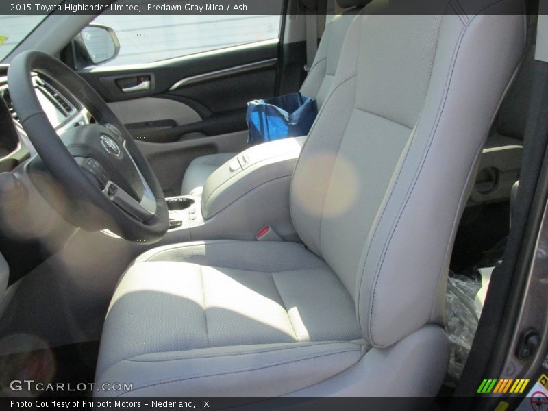 Predawn Gray Mica / Ash 2015 Toyota Highlander Limited