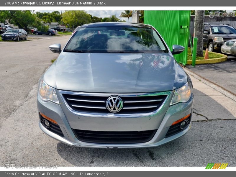 Eismeer Blue Metallic / Black 2009 Volkswagen CC Luxury