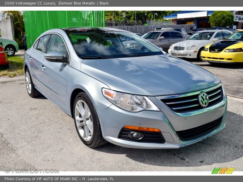Eismeer Blue Metallic / Black 2009 Volkswagen CC Luxury