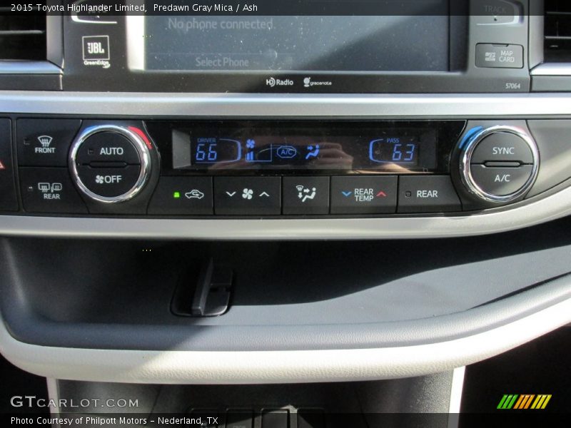 Predawn Gray Mica / Ash 2015 Toyota Highlander Limited