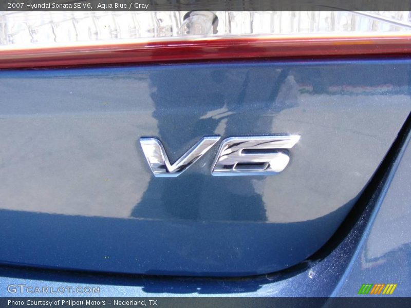 Aqua Blue / Gray 2007 Hyundai Sonata SE V6