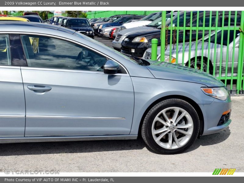 Eismeer Blue Metallic / Black 2009 Volkswagen CC Luxury