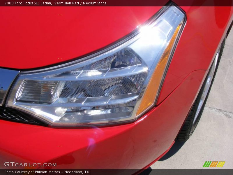 Vermillion Red / Medium Stone 2008 Ford Focus SES Sedan