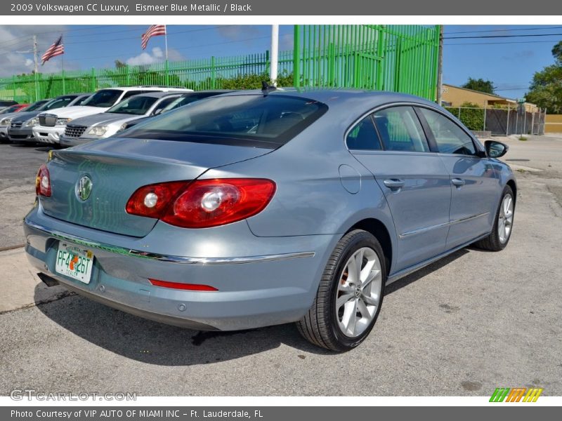 Eismeer Blue Metallic / Black 2009 Volkswagen CC Luxury