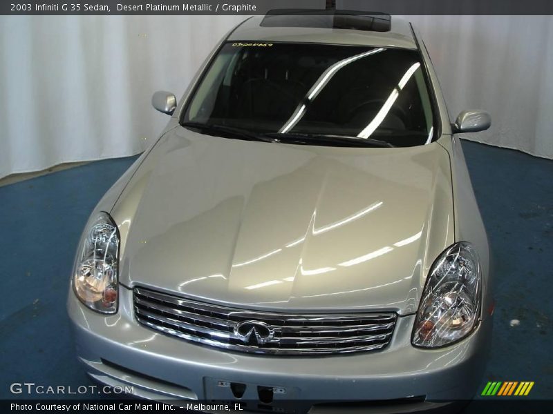 Desert Platinum Metallic / Graphite 2003 Infiniti G 35 Sedan