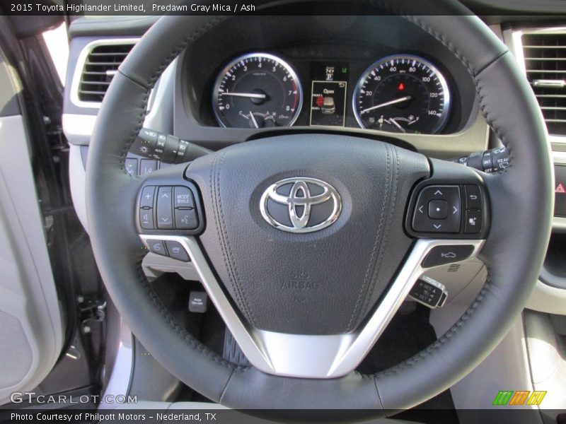 Predawn Gray Mica / Ash 2015 Toyota Highlander Limited