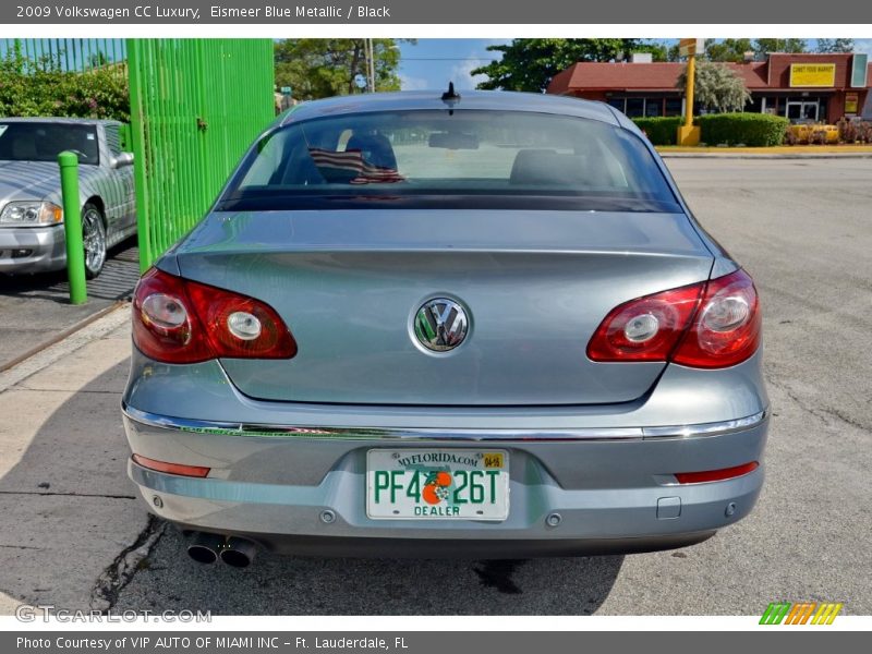 Eismeer Blue Metallic / Black 2009 Volkswagen CC Luxury