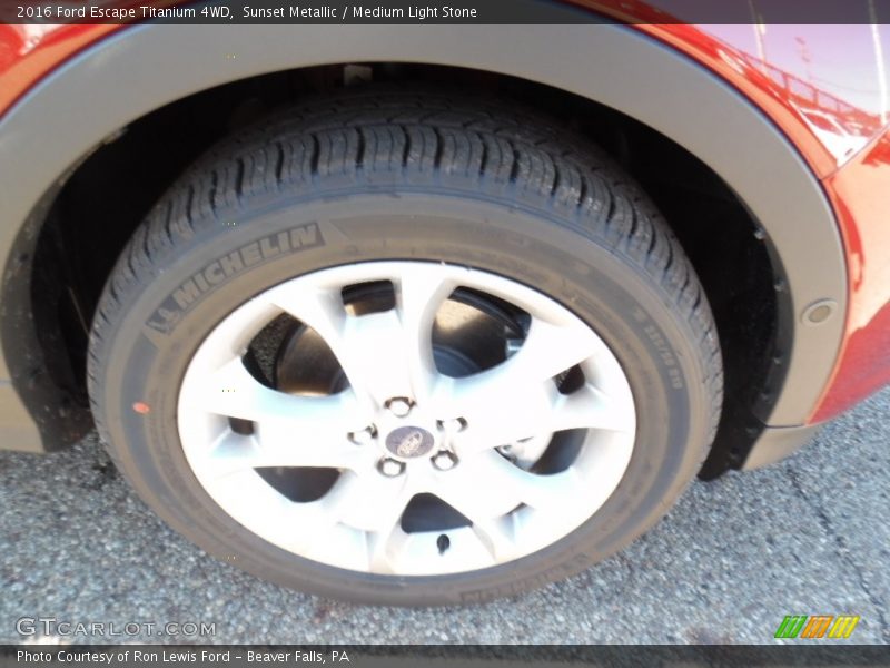 Sunset Metallic / Medium Light Stone 2016 Ford Escape Titanium 4WD