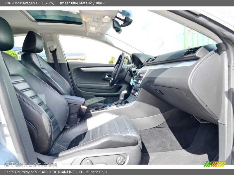 Eismeer Blue Metallic / Black 2009 Volkswagen CC Luxury