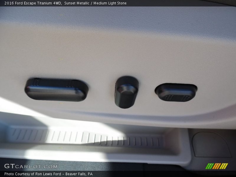 Sunset Metallic / Medium Light Stone 2016 Ford Escape Titanium 4WD