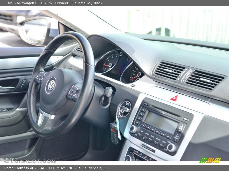 Eismeer Blue Metallic / Black 2009 Volkswagen CC Luxury