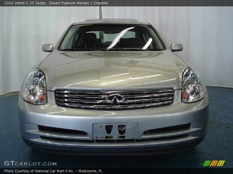 Desert Platinum Metallic / Graphite 2003 Infiniti G 35 Sedan