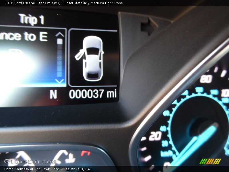 Sunset Metallic / Medium Light Stone 2016 Ford Escape Titanium 4WD