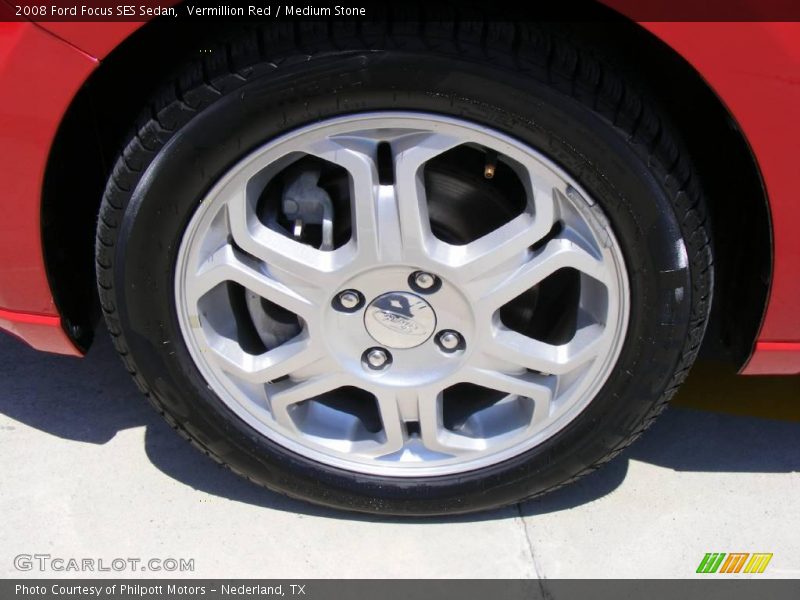 Vermillion Red / Medium Stone 2008 Ford Focus SES Sedan