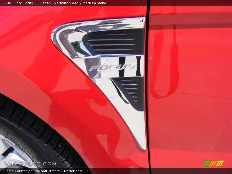 Vermillion Red / Medium Stone 2008 Ford Focus SES Sedan