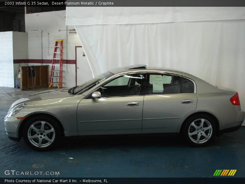 Desert Platinum Metallic / Graphite 2003 Infiniti G 35 Sedan