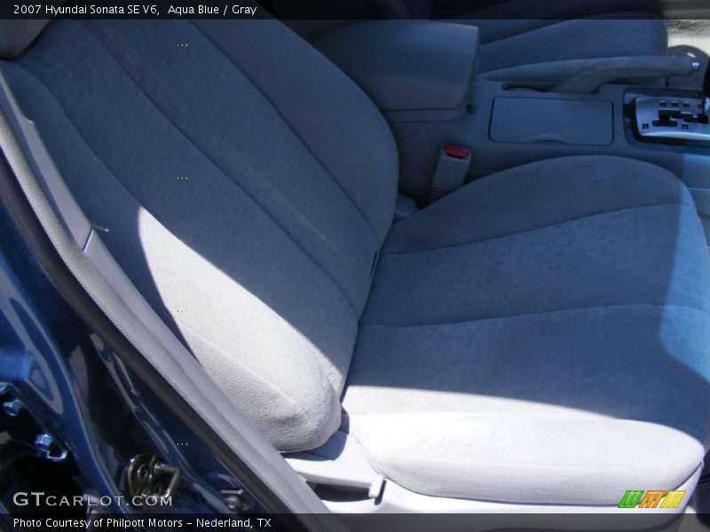 Aqua Blue / Gray 2007 Hyundai Sonata SE V6