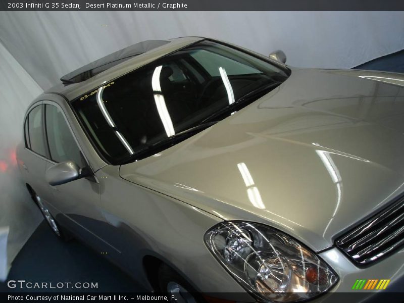 Desert Platinum Metallic / Graphite 2003 Infiniti G 35 Sedan
