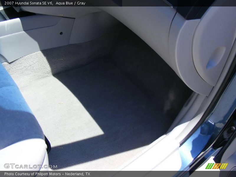 Aqua Blue / Gray 2007 Hyundai Sonata SE V6