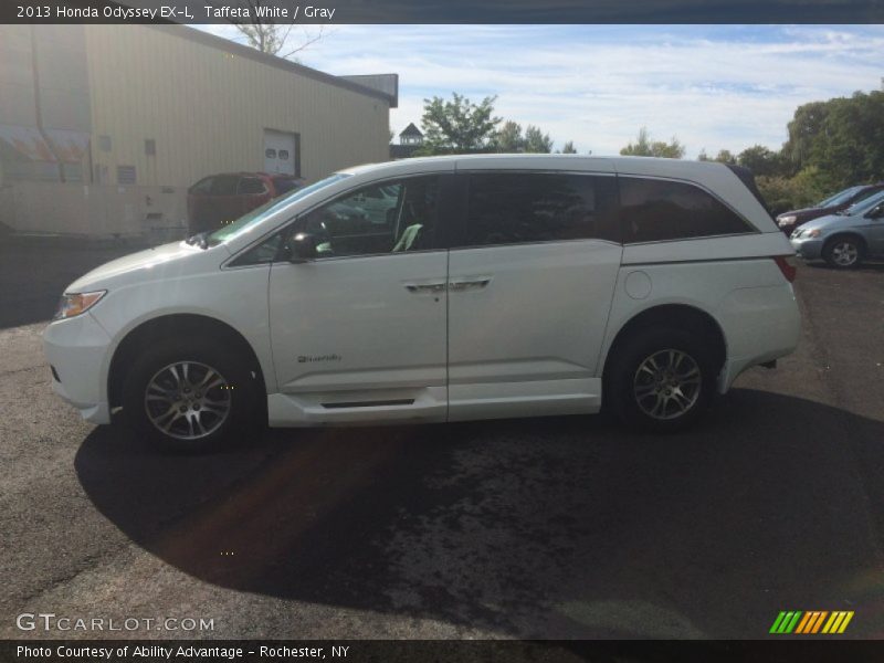 Taffeta White / Gray 2013 Honda Odyssey EX-L