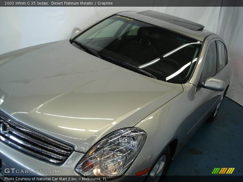 Desert Platinum Metallic / Graphite 2003 Infiniti G 35 Sedan