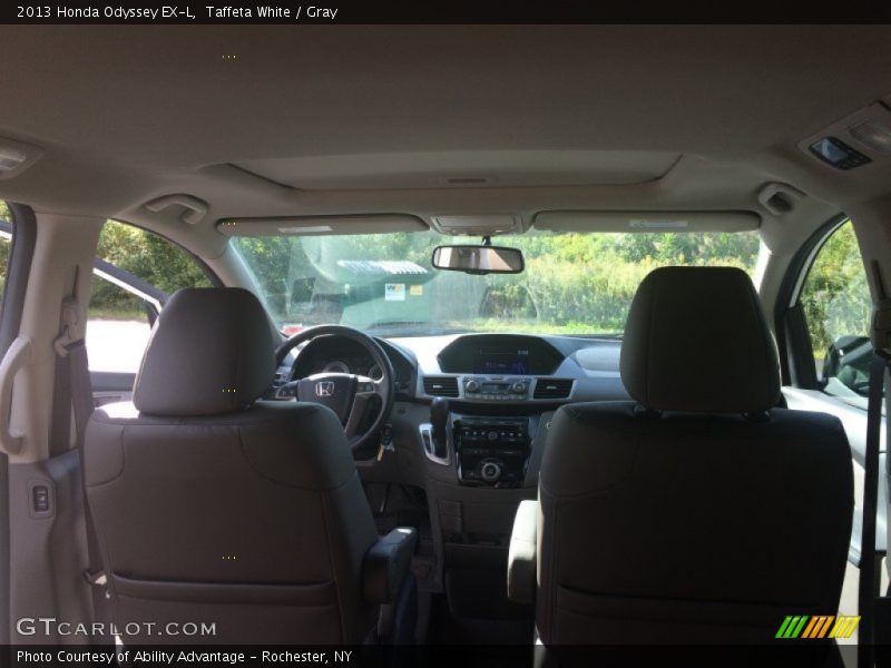 Taffeta White / Gray 2013 Honda Odyssey EX-L