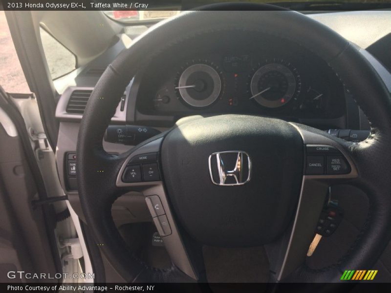 Taffeta White / Gray 2013 Honda Odyssey EX-L