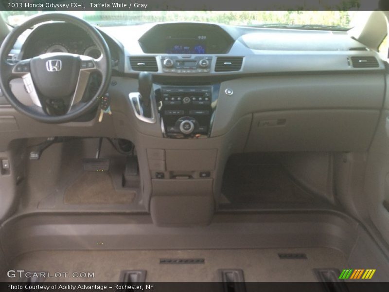 Taffeta White / Gray 2013 Honda Odyssey EX-L