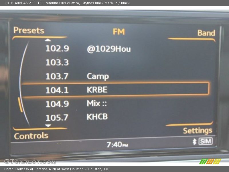 Mythos Black Metallic / Black 2016 Audi A6 2.0 TFSI Premium Plus quattro