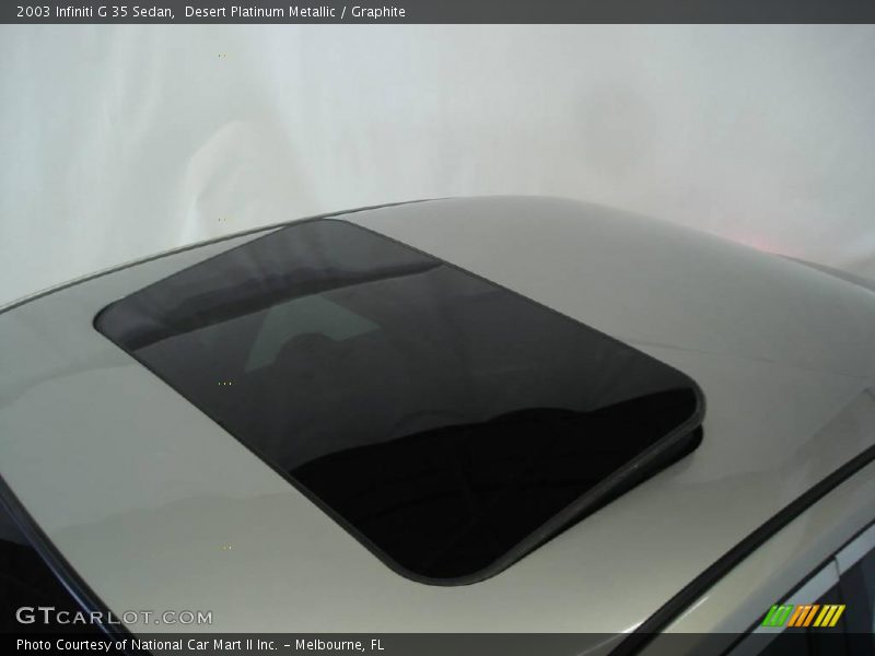Desert Platinum Metallic / Graphite 2003 Infiniti G 35 Sedan