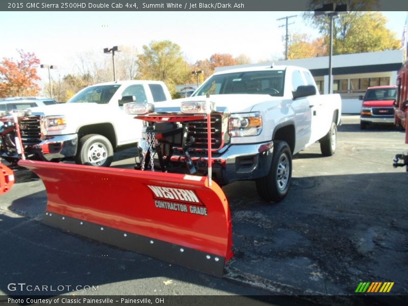 Summit White / Jet Black/Dark Ash 2015 GMC Sierra 2500HD Double Cab 4x4